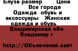 Блуза размер S/M › Цена ­ 800 - Все города Одежда, обувь и аксессуары » Женская одежда и обувь   . Владимирская обл.,Владимир г.